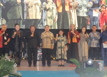 Kapolres Pematangsiantar AKBP Sah Udur T.M. Sitinjak SH. SIK. MH dan Walikota Pematangsiantar Wesly Silalahi, S.H. M.KN menghadiri Konser musik DPD PASU SIANTAR 2026