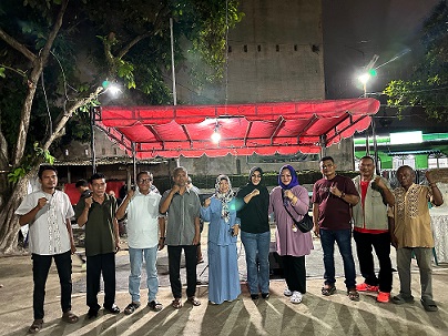 Anggota DPRD Kota Medan, Lailatul Badri hadiri sekaligus mengukuhkan kepengurusan Binter 2000 serta membuka penggunaan lapangan warga di Jalan Bono, Kelurahan Glugur Darat I, Medan Timur, (Foto Ist)