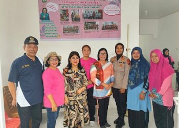 Kapolsek Siantar Selatan IPTU Suhaira Marbun SH Hadiri Senam Sehat dan Pemeriksa Massal IVA Test se Kecamatan Siantar Selatan