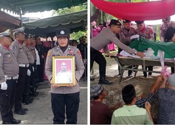 Polres Tanjungbalai Gelar Upacara Tradisi Polri Wafatnya Kasat Binmas AKP Zainuddin