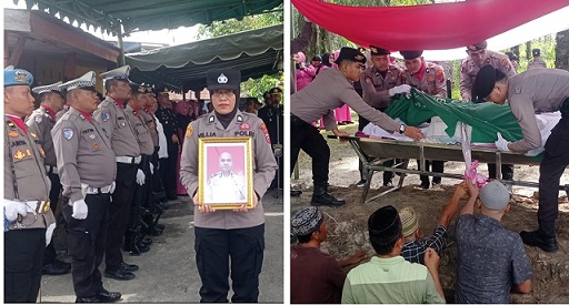 Polres Tanjungbalai Gelar Upacara Tradisi Polri Wafatnya Kasat Binmas AKP Zainuddin