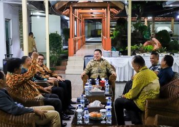 Wali Kota Pematangsiantar Wesly Silalahi SH MKn temu ramah dengan Pengurus Pusat GPI di rumah dinas wali kota, Jalan MH Sitorus Kelurahan Teladan Kecamatan Siantar Barat