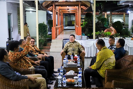 Wali Kota Pematangsiantar Wesly Silalahi SH MKn temu ramah dengan Pengurus Pusat GPI di rumah dinas wali kota, Jalan MH Sitorus Kelurahan Teladan Kecamatan Siantar Barat