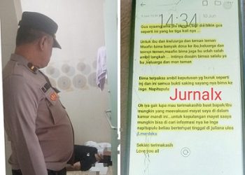 Jenajah korban sudah ditemukan terbaring di lantai kamar mandi kamar Kos kosan dan pesan terakhir korba di Wallpaper HP nya