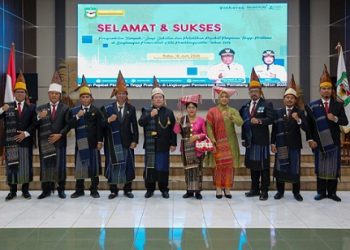 Wali Kota Pematangsiantar Wesly Silalahi SH MKn melantik tujuh Pejabat Pimpinan Tinggi Pratama di lingkungan Pemko Pematangsiantar di Ruang Serbaguna Pemko Pematangsiantar
