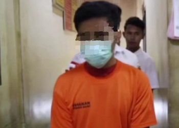 Karyawan perusahaan di Dairi yang ditahan polisi dengan membuat rekayasa menjadi korban begal. (Foto Ist)