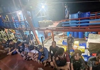 TNI AL berhasil mengungkap dugaan penyalahgunaan narkotika di atas KM Aries Indo XVIII. (Foto Ist)