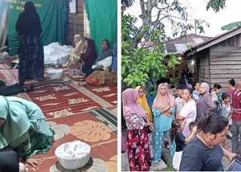 Jenajah AHN saat disemayamkan dirumah duka