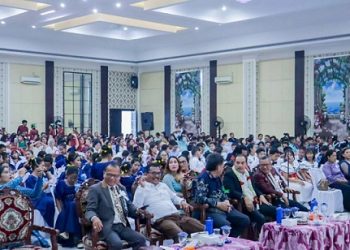 Wali Kota Tebing Tinggi, H. Iman Irdian Saragih, menghadiri pembukaan Pesparawi Seksi Sekolah Minggu GKPS Distrik V