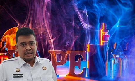 Gubernur Sumut Bobby Nasution- Larang Vape. (Foto Ilustrasi jurnalx.co.id)