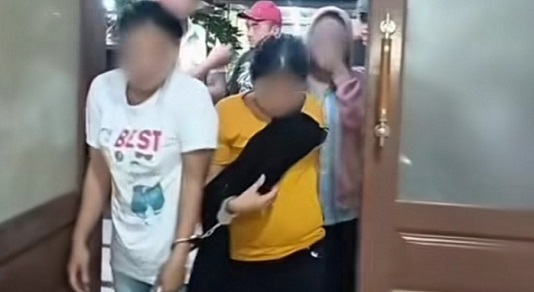 Tiga perempuan yang diduga berperan sebagai kurir narkotika berhasil ditangkap Polres Asahan. (Foto Ist)