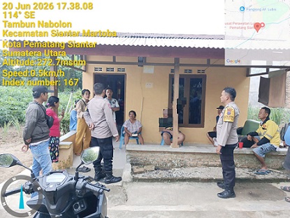 Polsek Siantar Martoba Respon Cepat Amankan Pria Diduga ODGJ Mengamuk di Simpang Karangsari