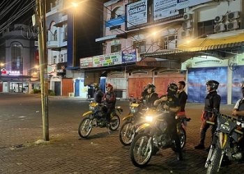 Timsus Dayok Mirah saat patroli