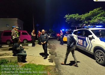 Padal Tim II KBO Sat Samapta IPTU Pitra Jaya SP. SH saat laksanakan KRYD