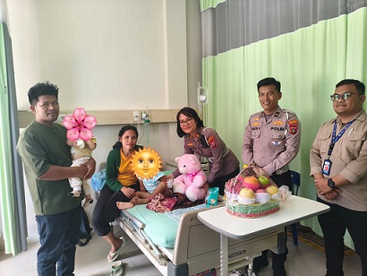 Sat Lantas Polres Simalungun Gelar Bakso Jenguk Korban Laka Lantas