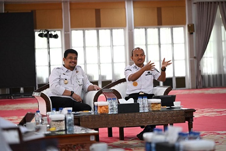 Wali Kota Tanjungbalai Mahyaruddin Salim didampingi sejumlah OPD audiensi dengan Gubernur Sumut Muhammad Bobby Afif Nasution
