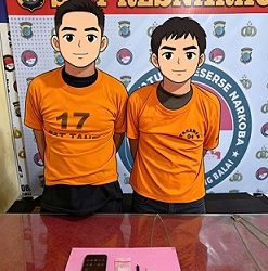 Tersangka VWS alias Vi dan M.HB alias Ko alias Og beserta barang bukti