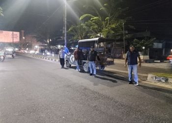 Personil Polsek Datuk Bandar Amankan Jalanan dari Balap Liar