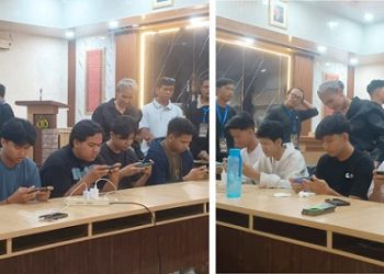 Kapolres Pematangsiantar AKBP Sah Udur T.M. Sitinjak SH. SIK. MH bersama Kasat Narkoba AKP Irwanta Sembiring SH. MH hadiri babak final