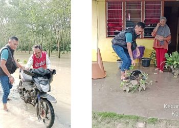 Kapolseķ Bosar Maligas IPTU Sonni G Silalahi, SH dan Personil Bantu Korban Banjir