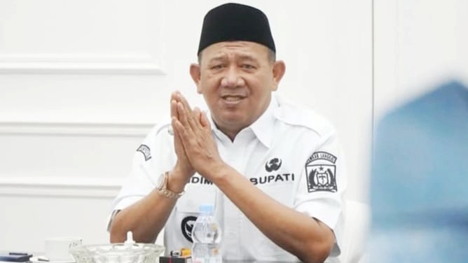 Bupati Langkat periode 2025-2030, Syah Afandin atau Ondim yang terjaring OTT KPK. (Foto Ist)