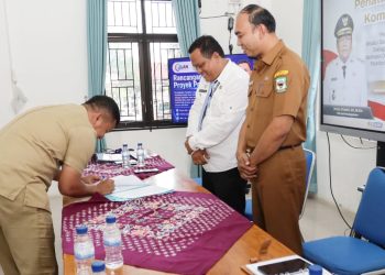 Diskominfo Kota Pematangsiantar melaksanakan Penandatanganan Komitmen Bersama Mendukung Dashboard Satu Data untuk Peningkatan Kualitas Layanan Publik.