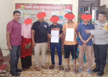 Kanit Reskrim IPDA J. Manihuruk SH selesaikan dugaan pencurian besi tiang bendera dengan problem solving