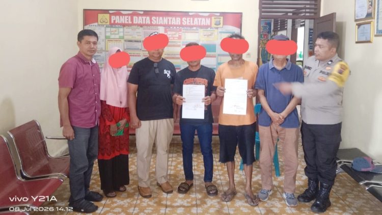 Kanit Reskrim IPDA J. Manihuruk SH selesaikan dugaan pencurian besi tiang bendera dengan problem solving