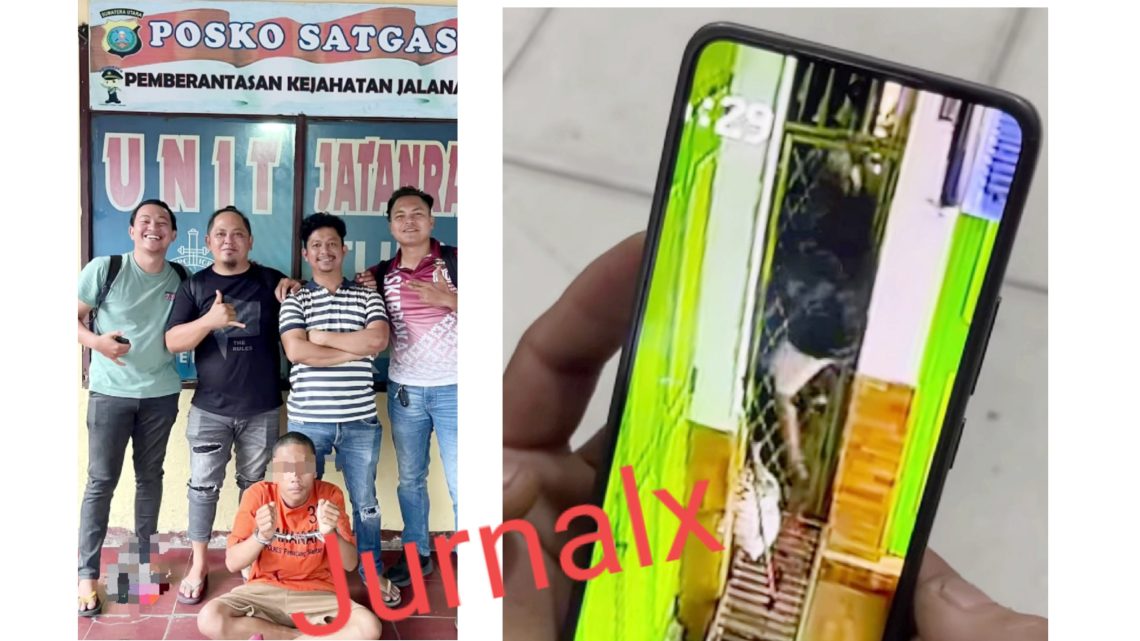 Pelaku pencurian bak Spiderman inisial WH diapit Tim Jatanras Sat Reskrim