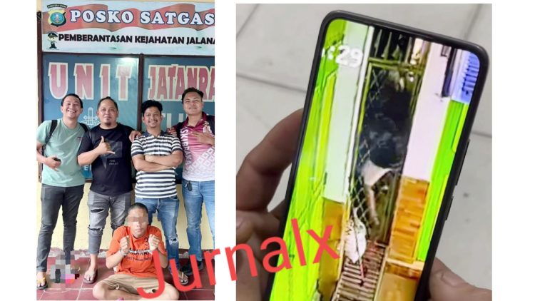 Pelaku pencurian bak Spiderman inisial WH diapit Tim Jatanras Sat Reskrim