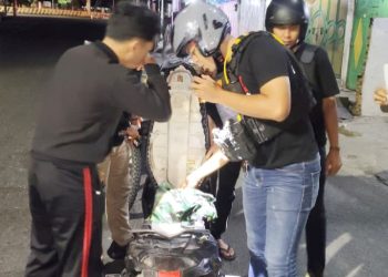 Timsus Dayok Mirah saat patroli rutin
