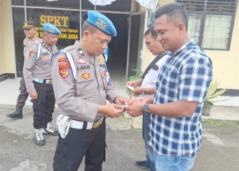 Propam Polres Simalungun Cek Kelengkapan Administrasi dan Inventaris Senpi di Polsek Pamatang Silima Huta