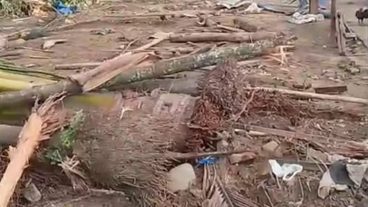 Area pembangunan drainase yang dilakukan sebuah perkebunan di Desa Batu Gingging, Kecamatan Bangun Purba, Deli Serdang membuat warga resah karena area pemukiman warga menjadi gersang. (Foto Ist)