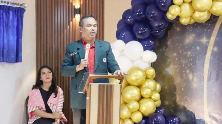 Ketua Terpilih IDI Cabang Sianțar Simalungun, DR. dr Reinhard Hutahaean SpF SH MM MH MBA saat kata sambutan
