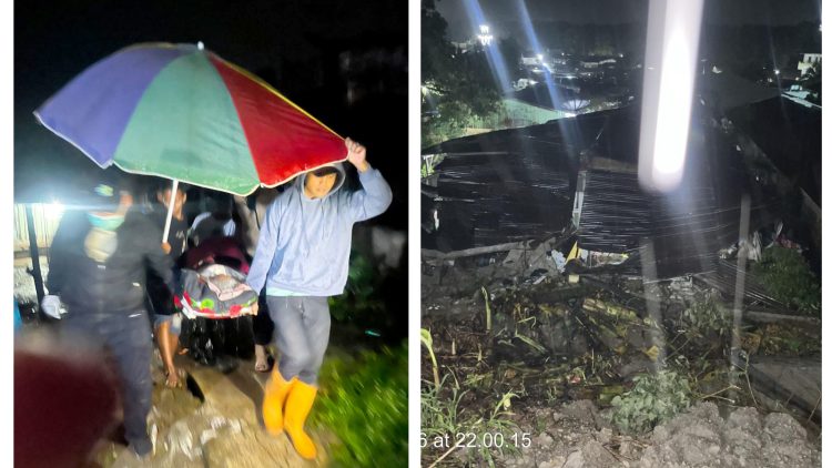 salah satu warga luka luka saat dievakuasi