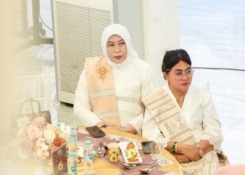 Ketua TP PKK Kota Pematangsiantar Ny Liswati Wesly Silalahi mengikuti kegiatan Ladies Program sebagai salah satu rangkaian Rakernas APEKSI XVIII Tahun 2026 di Kota Medan
