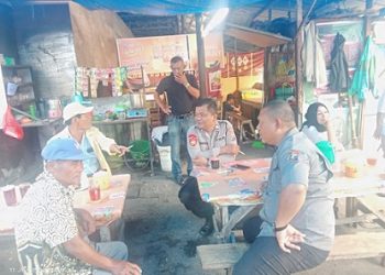 Kasub Sektor Pasar Horas AIPTU Edi Syahputra SH tingkatkan patroli jalan kaki siang hari antisipasi tindak pidana