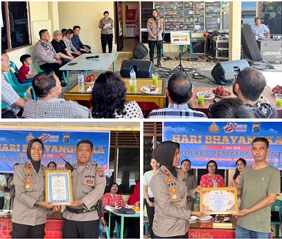 Polsek Siantar Selatan Gelar Syukuran HUT Bhayangkara Ke 80 dan Kenaikan Pangkat Personil
