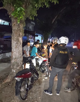 Tim khusus (Timsus) Dayok Mirah Polres Pematangsiantar melaksanakan patroli rutin