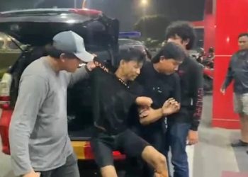 Pelaku residivis Curanmor mendapat tembakan timah panas polisi. (Foto Ist)