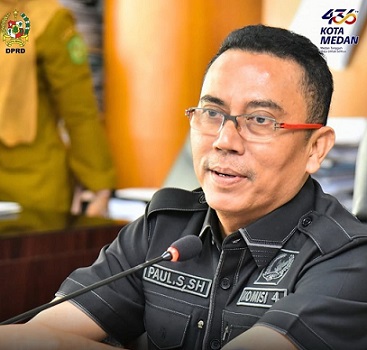 Ketua Komisi 4 DPRD Medan Paul Mei Anton Simanjuntak. (Foto Ist)