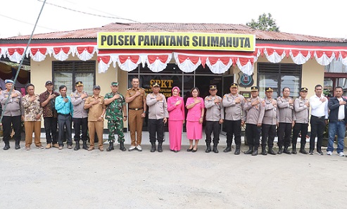Kapolres Simalungun AKBP Marganda Aritonang, S.H. S.I.K. M.M melaksanakan kunjungan kerja (Kunker) di Polsek Pamatang Silimakuta