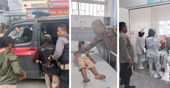 Bhabinkamtibmas Polsek Siantar Martoba respon cepat bantu korban laka lantas