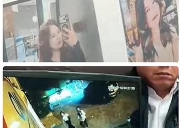 Dua tersangka wanita penyebab meninggalnya ASN BPN Nias Apriaman Lase yakni ; JS dan FR yang terekam CCTV memasuki apartemen Skyview Setia Budi Apartment Medan. (Foto Ist)