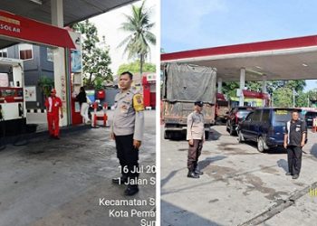 Polres Pematangsiantar Monitoring dan Pengamanan Distribusi BBM di SPBU