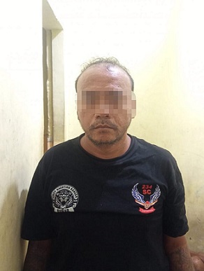 Polisi mengamankan HAP alias DD diduga melakukan tindak pidana penganiayaan terhadap seorang mahasiswa. (Foto Ist)