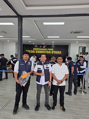 Kasat Narkoba Polres Tanjungbalai AKP Yudi Fitriansyah Hadiri Konferensi Pers Ungkap Narkoba Polda Sumut