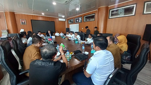 Komisi 4 DPRD Kota Medan menyayangkan ketidakhadiran Dishub Kota Medan dalam Rapat Dengar Pendapat (RDP) terkait polemik retribusi parkir di Kawasan Industri Medan (KIM). (Foto Ist)