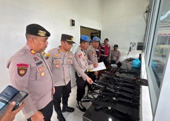 Sipropam Polres Tanjungbalai Pengecekan Senpi Guna Antisipasi Pelanggaran