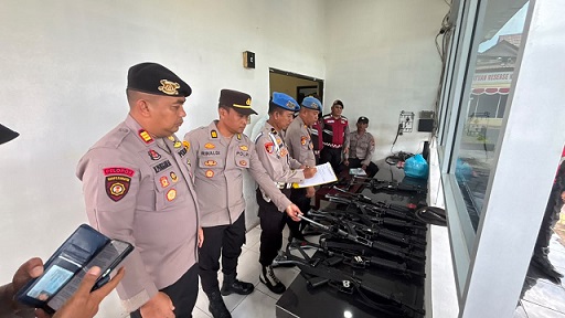 Sipropam Polres Tanjungbalai Pengecekan Senpi Guna Antisipasi Pelanggaran